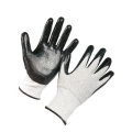 CE Standard Nitrile Coated Nylon Polyester Shell Oil Resistant Work Gloves